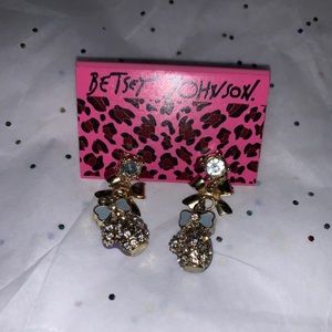 Betsey Johnson earrings. Never worn